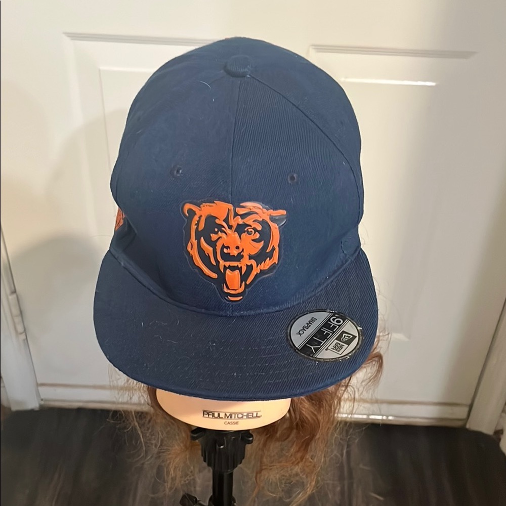 Kids Navy Blue and Orange Cap